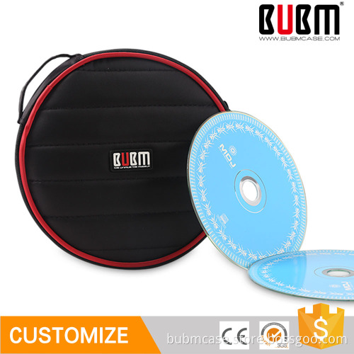 BUBM Nylon Waterproof Circle CD Storage Case 32 pcs CD Disk Case Car Disk Car